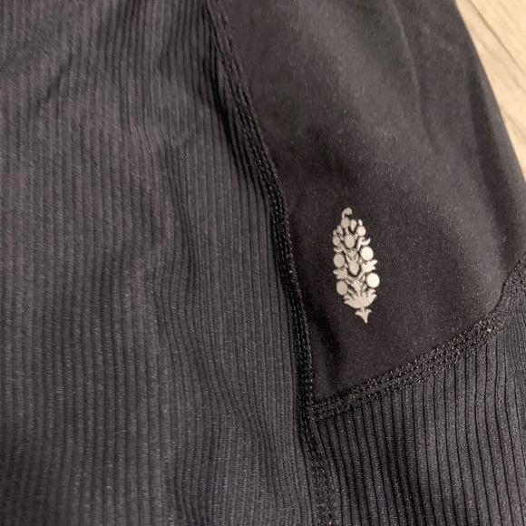 FP Movement by Free People Black ribbed Take a Hike Joggers - Picture 5 of 9